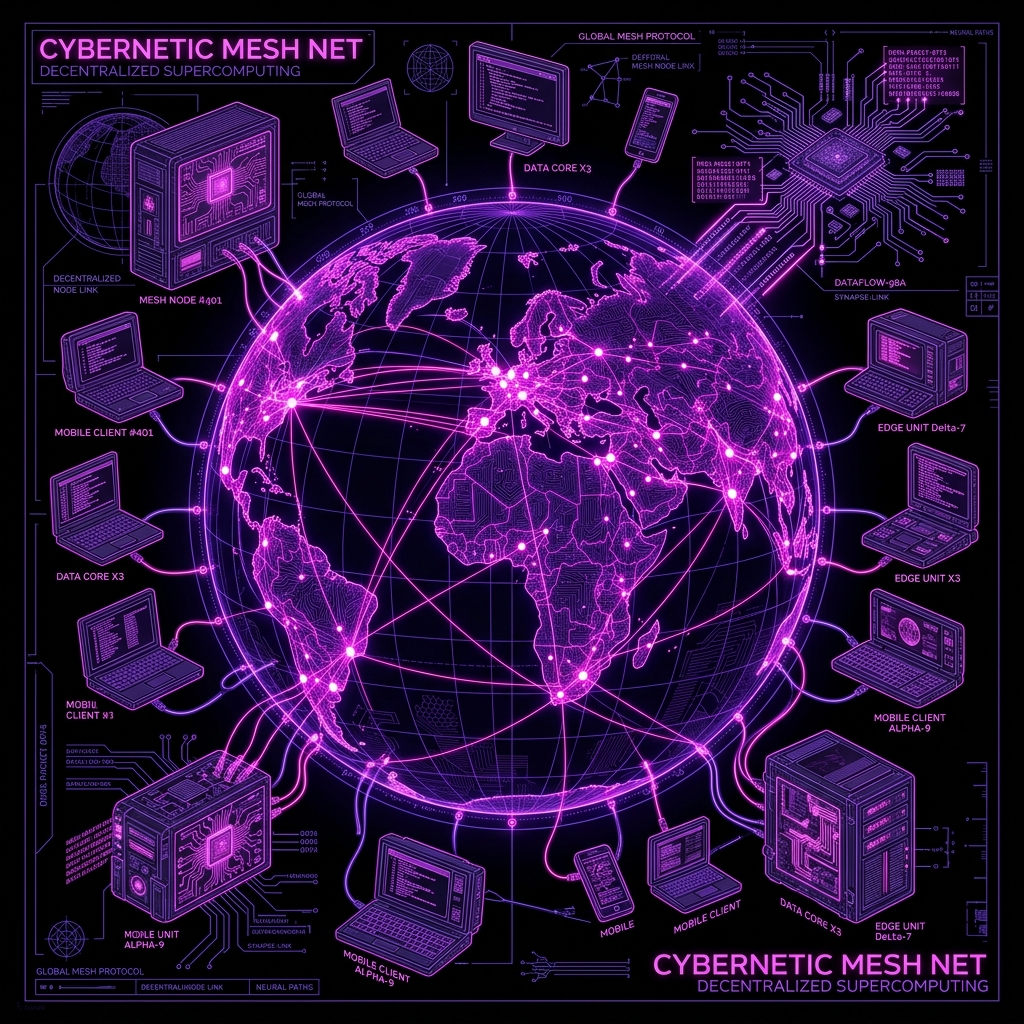 Distributed mesh infrastructure visual